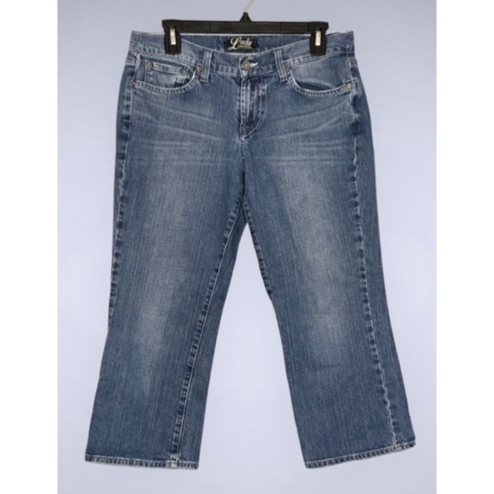 Lucky Brand Cropped Blue Denim Classic Rider Cropped Jeans Size 8/29